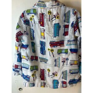 PBK Pottery Barn Kids pajamas size 4t pants shirt set boys Trains